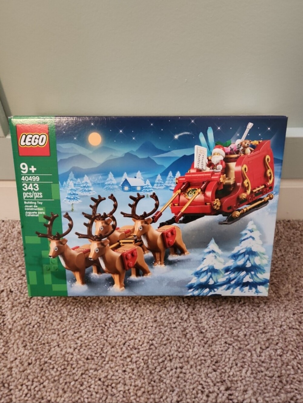 New Lego 40499 santa reindeer sleigh set Christmas winter
